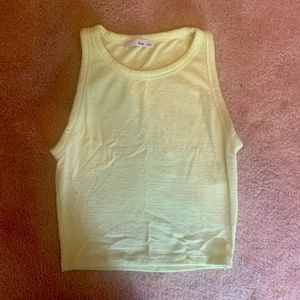 Wilfred crop top, yellow, small